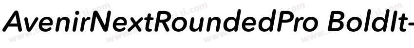 AvenirNextRoundedPro BoldIt字体转换